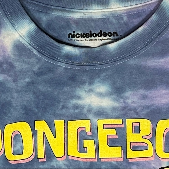 SpongeBob SquarePants Nickelodeon tie dye t-shirt Women’s size L - Picture 4 of 6